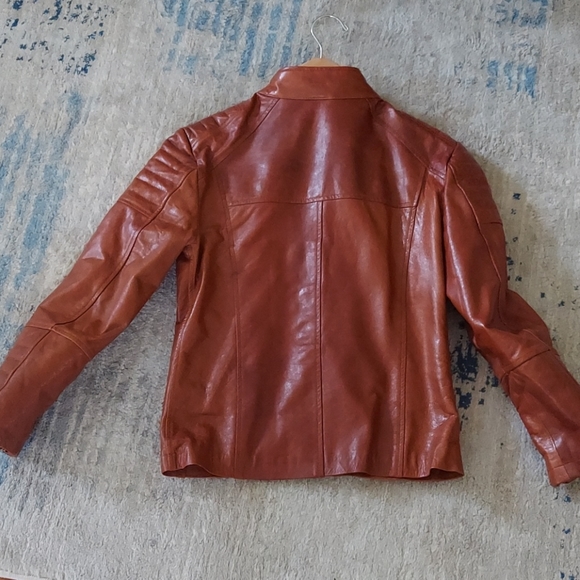 Custom made genuine leather moto jacket - Picture 3 of 10